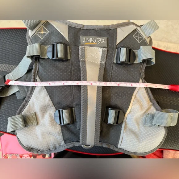 Gray and Black Tactical Dog Harness - Picture 4 of 5
